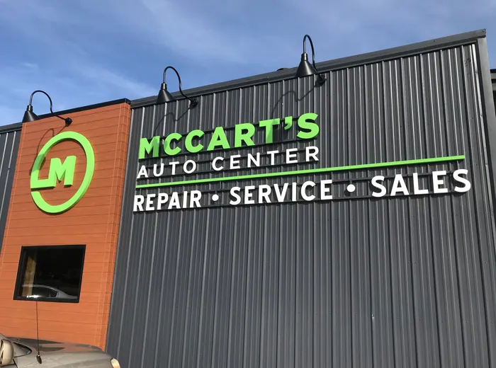 Exterior identity and dimensional lettering