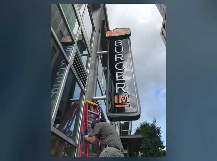 Architectural blade sign