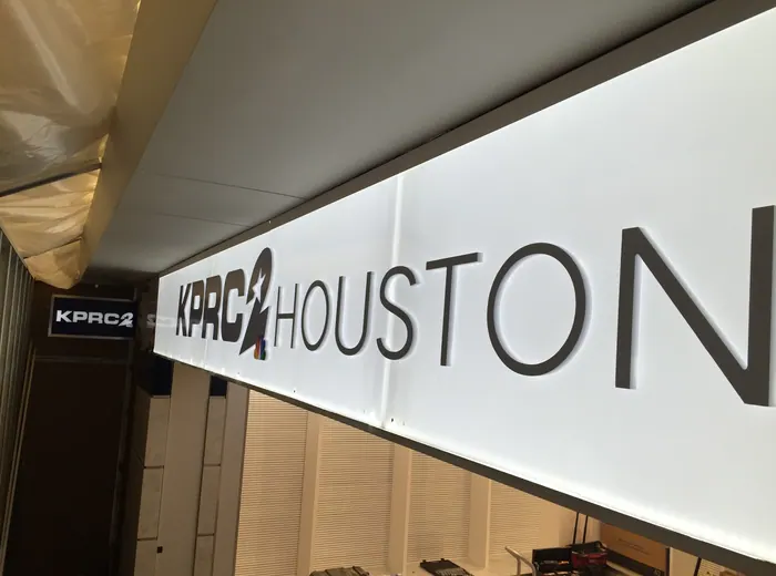 Large illuminated interior sign