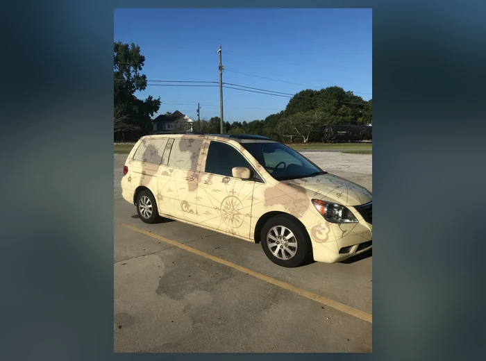 Custom printed automotive wrap